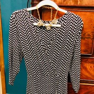 Cynthia Rowley Faux Wrap Midi dress Large